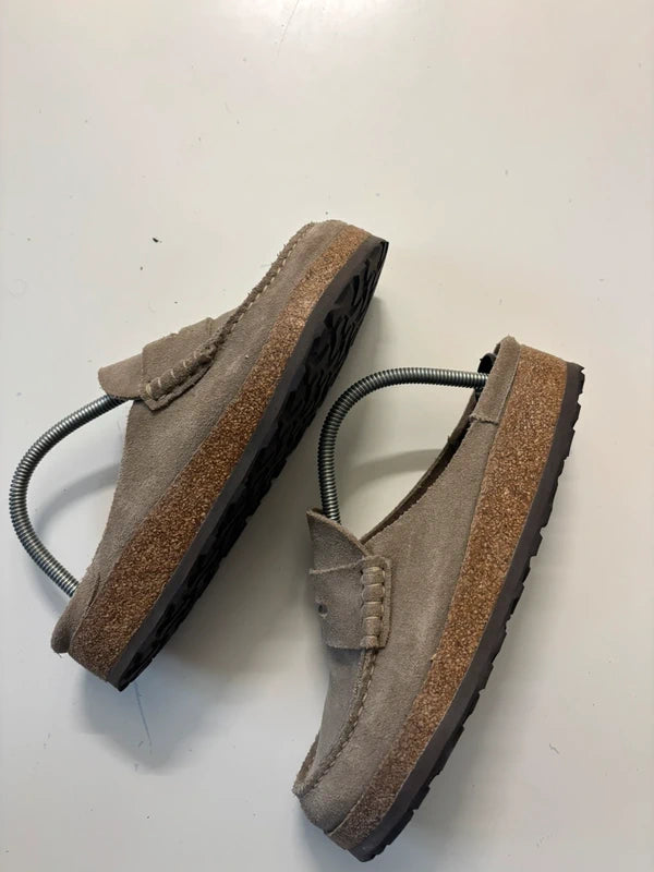 BIRKENSTOCK NAPLES "SUEDE LEATHER TAUPE" 41 EU