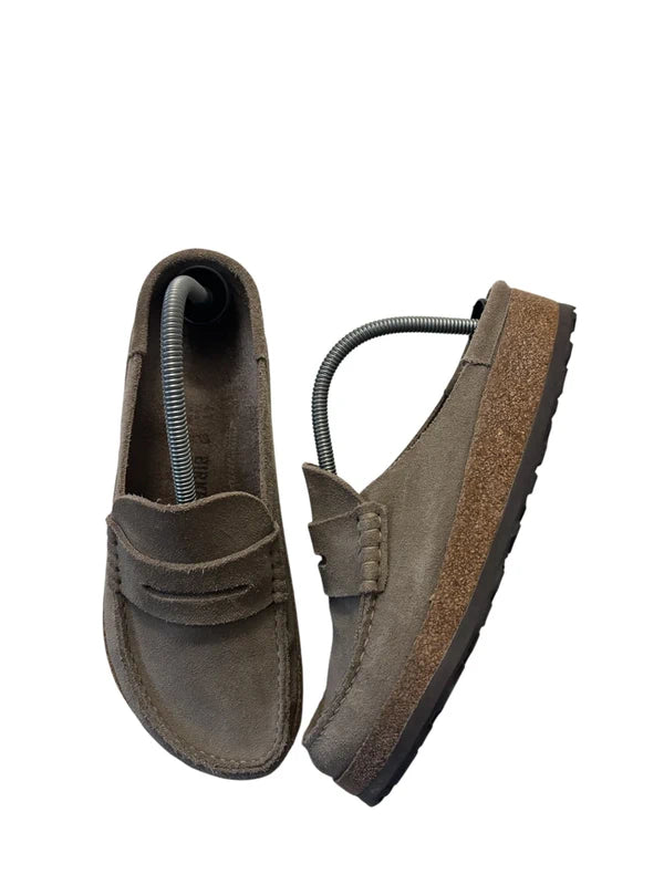 BIRKENSTOCK NAPLES "SUEDE LEATHER TAUPE" 41 EU