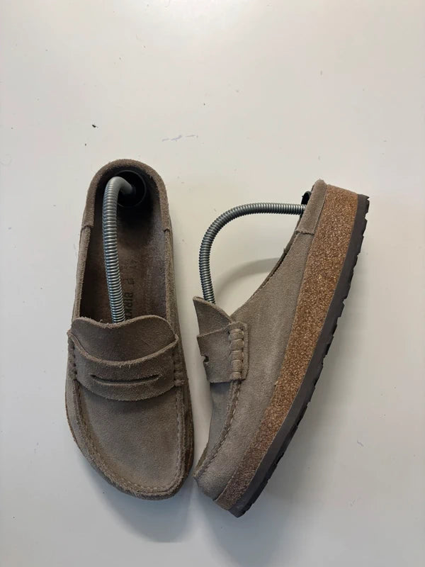 BIRKENSTOCK NAPLES "SUEDE LEATHER TAUPE" 41 EU